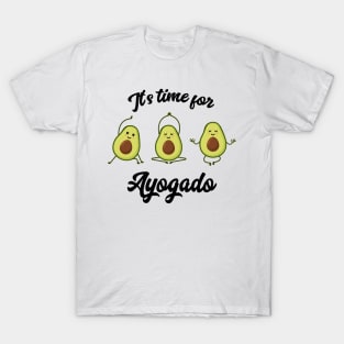 Ayogado freche Avocado Yoga Poser T-Shirt